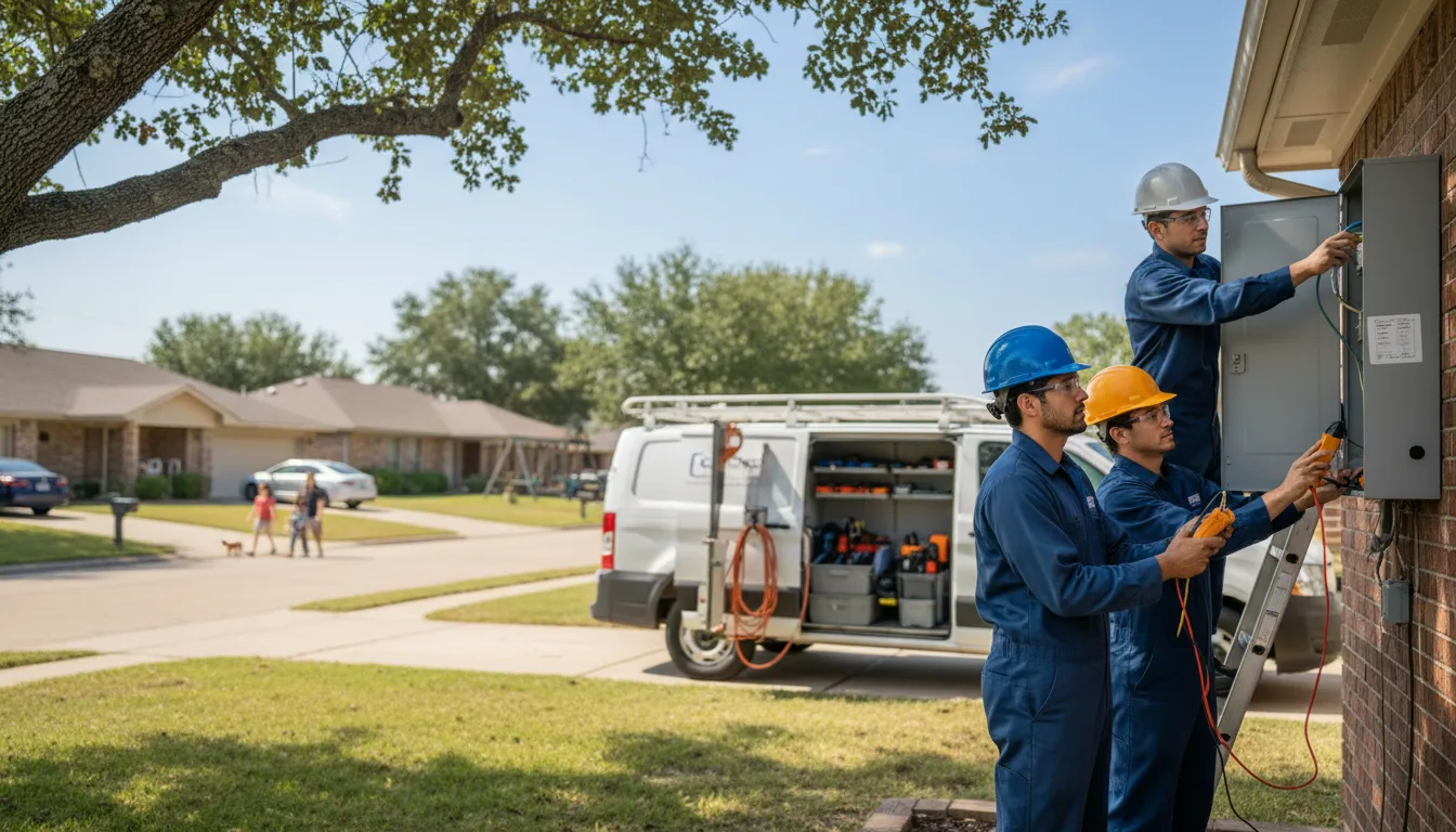 Certified electrician providing emergency electrical services in Minnesota Lake, MN
